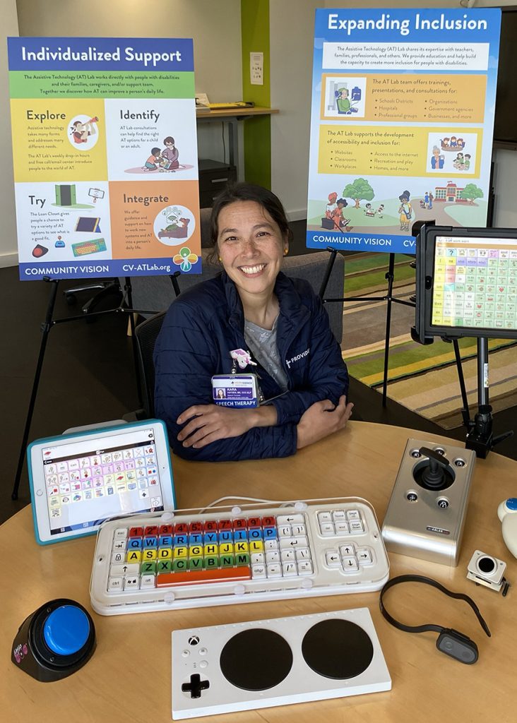 The Loan Closet offers a wide variety of AT tools and devices. Here is a short list of what is available: Tablets Different types of adaptive computer mouse, including eye gaze technology Adaptive keyboards and keyguards Tablet and phone mounts Switches Smart home technology Adaptive toys Adaptive gaming controllers And more See our Loan Closet Inventory for a complete list. We do not have scooters, walkers, or wheelchairs. Loan Closet Request Form